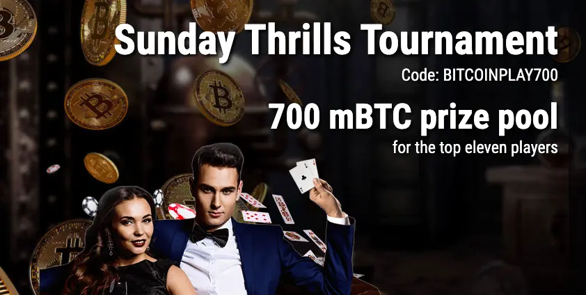 sunday thrills tournament cryptothrills bitcoinplay